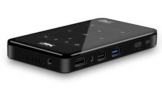 Proyector de Mini Portable DLP del proyector del bolsillo del control DLP 4K del IR que descifra el aparato de lectura 3D