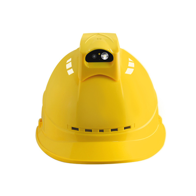 Casco de seguridad inteligente con transmisión en vivo para sistema de gestión de sitios de construcción