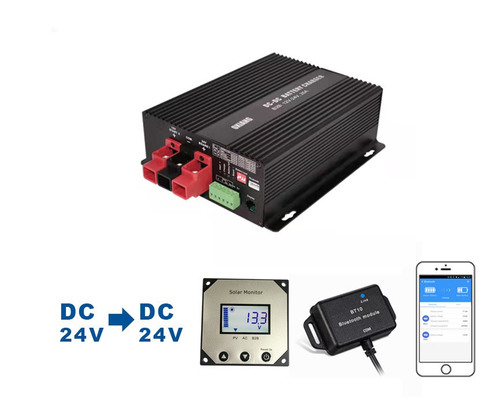 el regulador LCD de la carga de la batería de 24V DC exhibe MPPT para la batería del vehículo