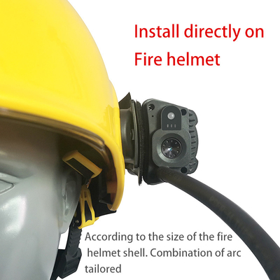 la cámara IP66 10 de Helmet Mounted Video del bombero mide OS visible Android 8,1