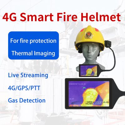 la cámara IP66 10 de Helmet Mounted Video del bombero mide OS visible Android 8,1