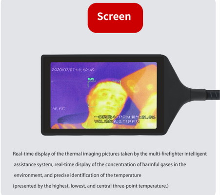 la cámara IP66 10 de Helmet Mounted Video del bombero mide OS visible Android 8,1
