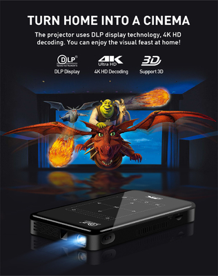 Tamaño video portátil de la imagen de la pulgada del proyector 30-120 del LCD para la exhibición de Home Theater