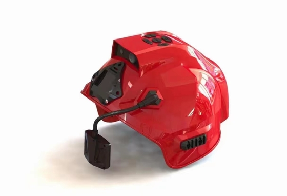 Casco de bombero de detección de gas Cámara de imagen térmica IR Cámara de casco de seguridad a prueba de fuego