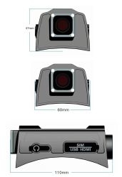 205g Cámara del casco de seguridad portátil 3G 4G Wifi 4000mAh grabador de casco táctico