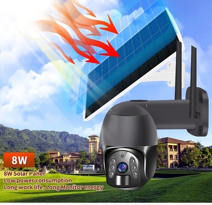 Mini 4G Smart Home Camera Cámara de seguridad en línea Carga solar incorporada en batería de litio