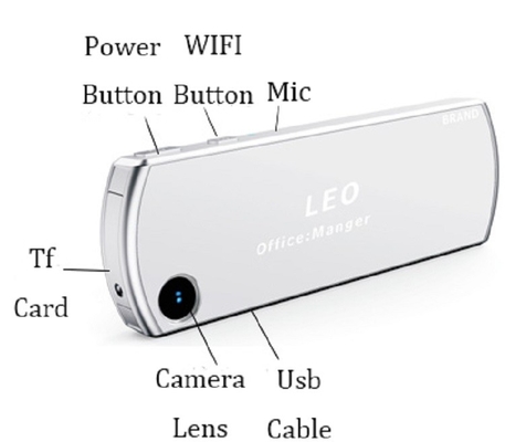 Ap Wifi 256G Mini cámara portátil 120° Campo de visión Hd insignia portátil