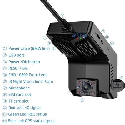 Sop App Control 4G Dashcam y GPS ADAS/DSM/BSD/PCW 4G DVR móvil