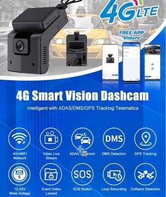Sop App Control 4G Dashcam y GPS ADAS/DSM/BSD/PCW 4G DVR móvil