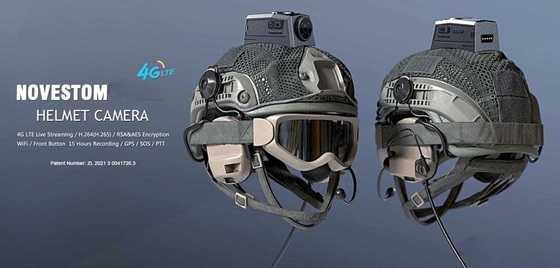 Tecnología 4K de cámara de casco táctico cámara de combate y asuntos públicos