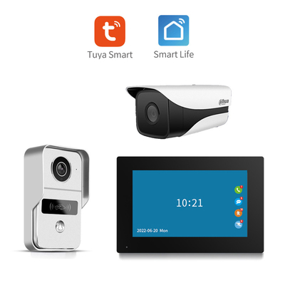 166° Ángulo de visión Todo Negro/Plata Campanilla de video WIFI 8 Mes Stand por formato codificado H.264