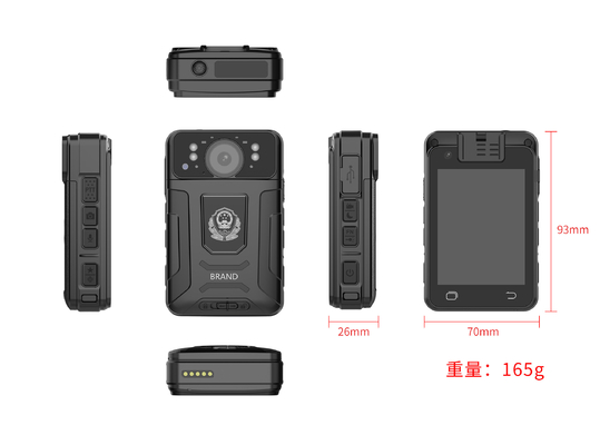 Cámaras corporales de policía de 32 GB con seguimiento GPS Wi-Fi Bluetooth y plataforma CMSV6