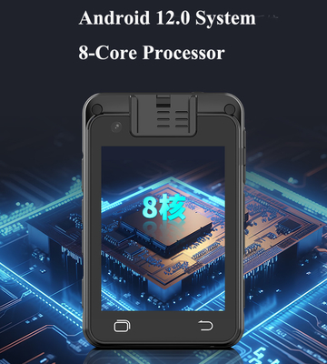 4G Ultra Definición 1080P30fps Android 12.0 cámara corporal con Bluetooth 5.0 GPS