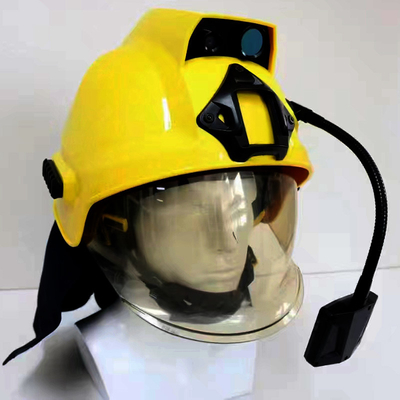 802.11b/g Protocol Firefighter Rescue Helmet Sensor de imágenes térmicas con tarjeta TF de 64 GB y capacidad de almacenamiento