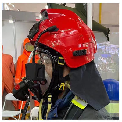 802.11b/g Protocol Firefighter Rescue Helmet Sensor de imágenes térmicas con tarjeta TF de 64 GB y capacidad de almacenamiento