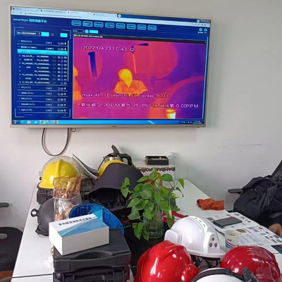 Camara de seguridad de casco de bomberos y rescate técnico con sensor de imagen térmica