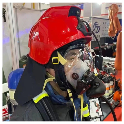 Camara de seguridad de casco de bomberos y rescate técnico con sensor de imagen térmica