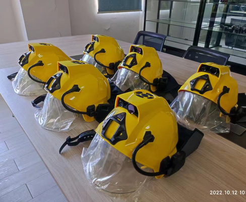 Casco de rescate de bomberos 4G Sensor de imagen térmica integrado con transmisión en vivo de conversación bidireccional