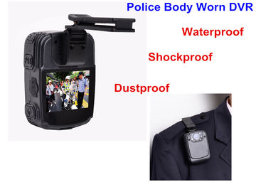 Material negro durable del ABS de la pantalla del cuadrado de Mini Body Worn Video Camera LCD
