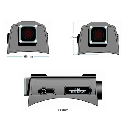 Soporte 16G/32G/64G/128G Sistema de vigilancia táctica de aplicación de la ley -20 C a 60 C con tarjeta TF de 64 GB