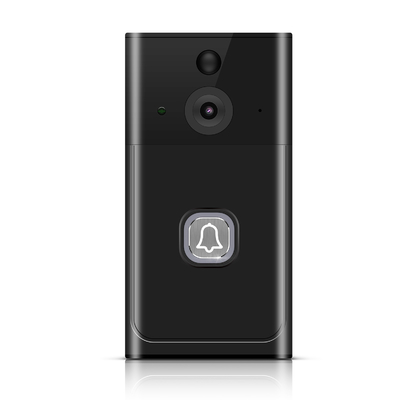 Formatos codificados H.264 y visión nocturna compatible con la batería de timbre de puerta de vídeo inalámbrico incluida para seguridad en el hogar