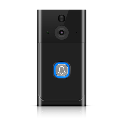 Formatos codificados H.264 y visión nocturna compatible con la batería de timbre de puerta de vídeo inalámbrico incluida para seguridad en el hogar