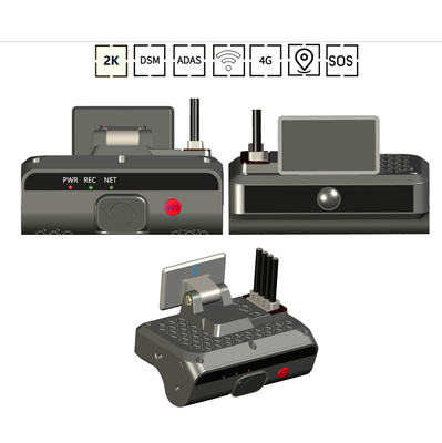 4G Dashboard Dual Camera AI ADAS DMS Reconocimiento facial del conductor con compresión de video H.264/H.265