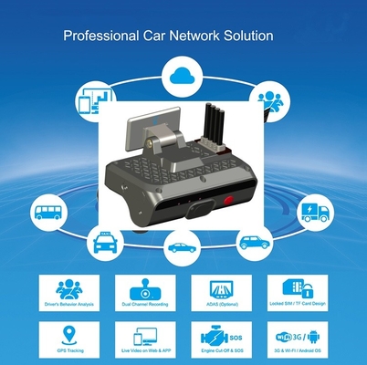 4G Dashboard Dual Camera AI ADAS DMS Reconocimiento facial del conductor con compresión de video H.264/H.265