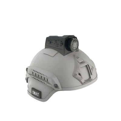 Transmisión en vivo de la cámara del casco de seguridad táctica con WiFi de 2.4 GHz y 256kbps-8Mbps de velocidad de vídeo