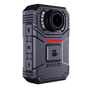 Grabadora de video de resolución 4K Aplicación de la ley Cámara de seguridad DVR pantalla de 2 pulgadas con LED SOS LED Rojo y Azul