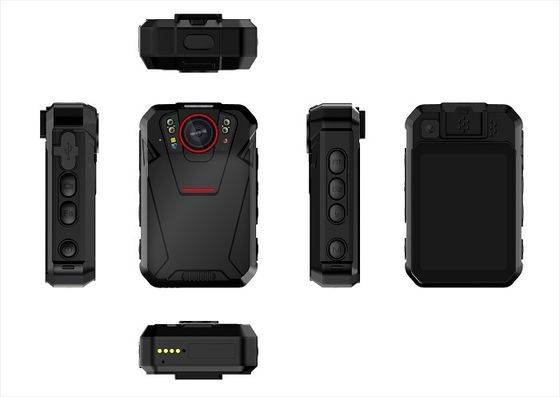 Cámaras policiales portátiles 4G impermeables de alta definición con seguimiento GPS y software de plataforma CMSV6