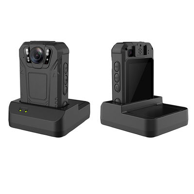 Cámara corporal 4G LED blanca montada en el pecho para guardias de seguridad y personal