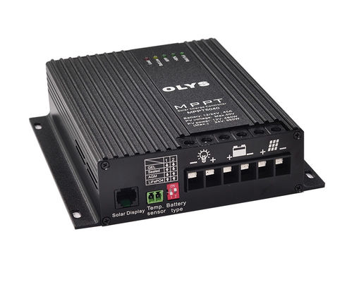 Controlador de carga MPPT 50A con doble entrada, cargador solar de batería de 24V CC