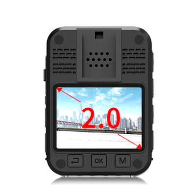 Cámara corporal personal mini GPS de 2 pulgadas con grabación de doble lente de cámara