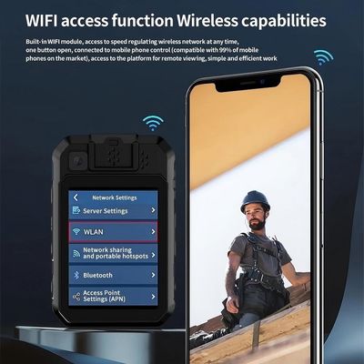 Cámara de cuerpo de policía 2K con sistema Android 12 y codificación H.265/H.264 para grabación de video de alta calidad