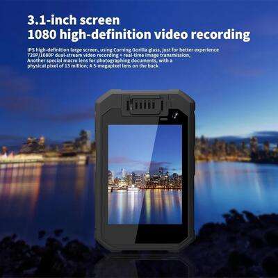 4G wifi audio conversación bidireccional GPS Live Video cámara corporal para la aplicación de la ley