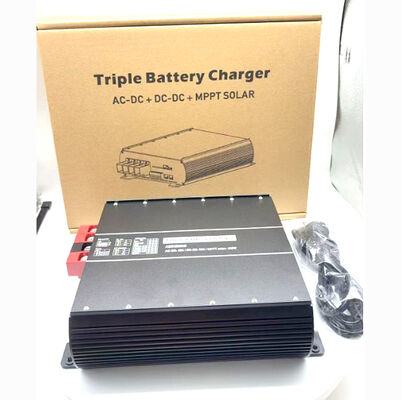 Cargador de baterías triple B2B 60A, AC-DC 40A, MPPT Solar 430W