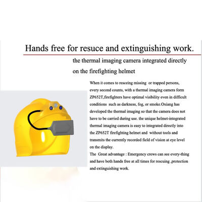 Casco de bombero con imagen térmica Cámara infrarroja