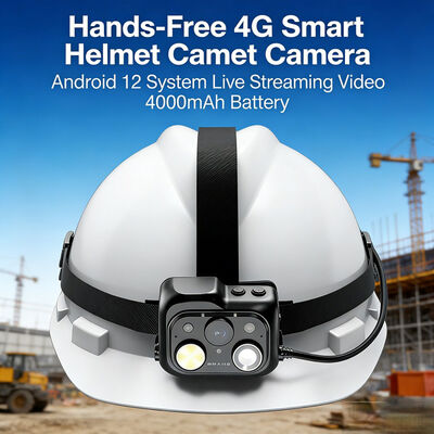 4G Smart Safety Helmet Camera con video en tiempo real con plataforma en la nube