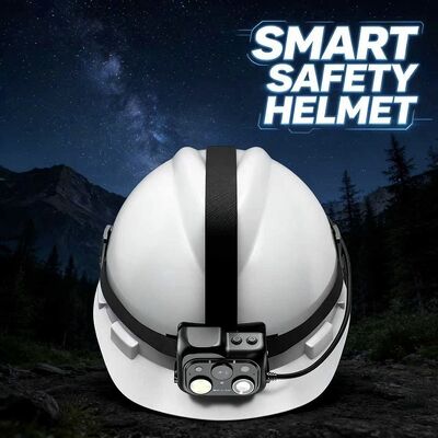 Cámara para casco de seguridad con opciones de almacenamiento de tarjeta Nano SIM y tarjeta TF, luz LED y soporte para intercomunicador PTT de clúster y algoritmos de IA