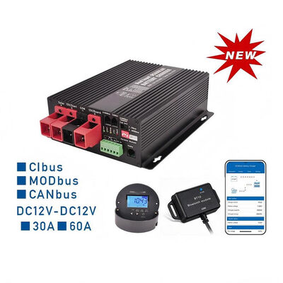 Controlador de cargador CC de 12 V y 30 A/60 A con Canbus y Modbus