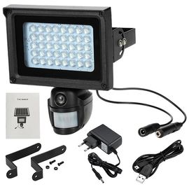 Cámara de seguridad elegante del sensor de movimiento de la alarma, sistemas de vigilancia del video casero solares