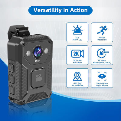 Grabadora de cámara de seguridad corporal 4G WiFi Onvif Rtsp Transmisión en vivo