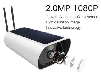 tarjeta al aire libre solar de las cámaras de vigilancia 850nm IR Ray Support 64GB TF de 3/4G HD