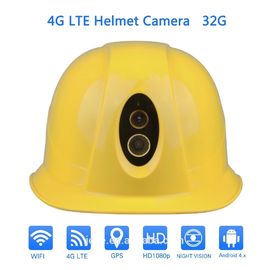 Cámara usable impermeable del casco de seguridad IP67 4G con carga por teletratamiento en tiempo real de los datos 1080P