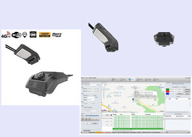 Lente dual en doble canal del vehículo DVR Dashcam con el video de la cámara del frente y del Rearview