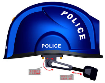 Cámara termal del casco de seguridad de las imágenes/casco de medición de la temperatura elegante