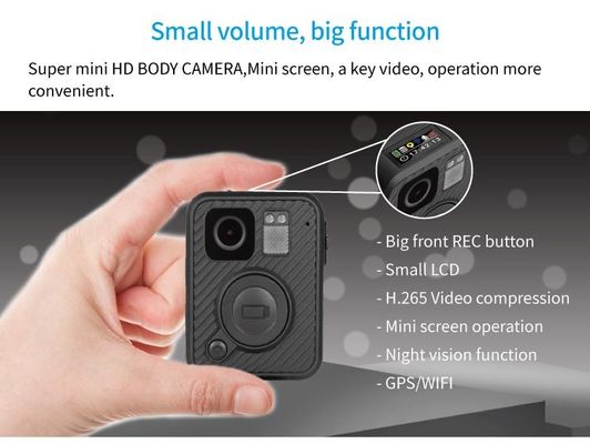 Cámara gastada del cuerpo IP67 H.265 1080P HD de la policía impermeable de Ambarella H22