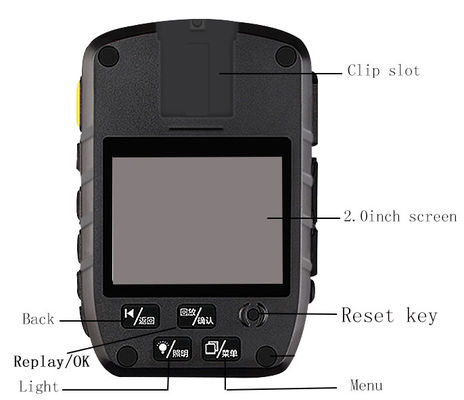 Sensor inalámbrico de la P.M. Cmos de la cámara de vídeo 5,0 de la aplicación de ley de la mini cámara gastada de la policía 4K 1080P