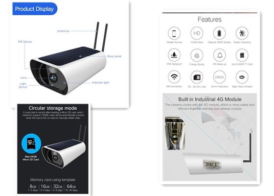 Cámara impermeable al aire libre de la batería de HD 4G con la cámara audio del serurity de 2 maneras
